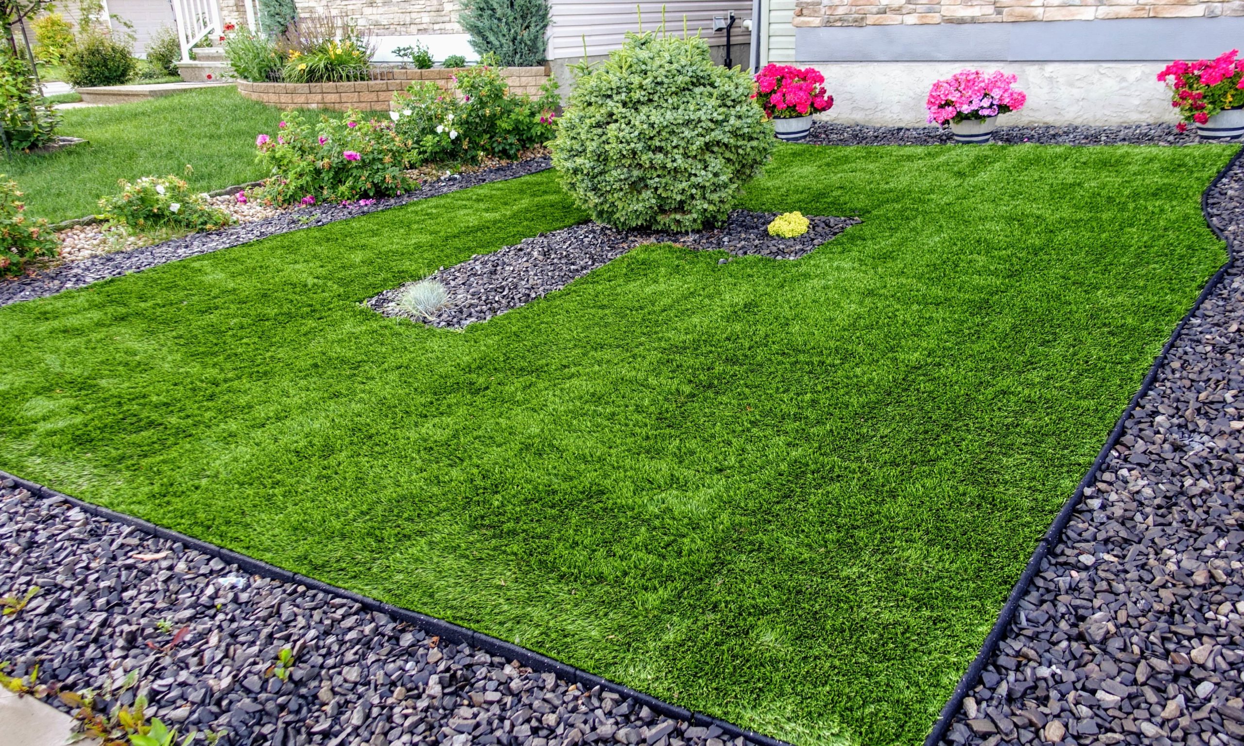 Artificial Turf Drainage System Installation